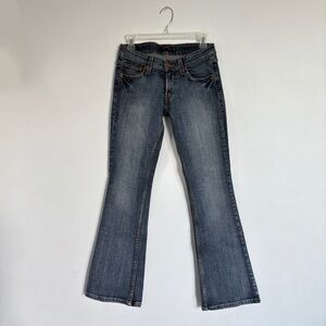 Levis boot cut low rise jeans.